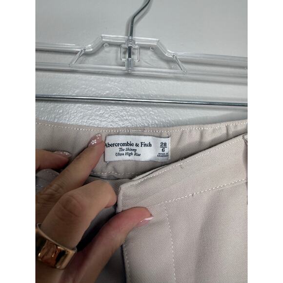 Abercrombie & Fitch Split Hem Flare Trouser Womens Workwear Pants Size 6/28 - Picture 7 of 8